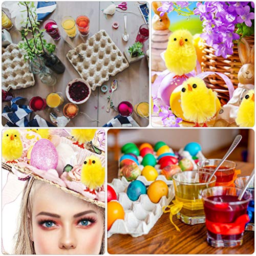 EXCEART 60 Pçs Pintinhos De Páscoa 1. 2 Mini Pintinhos De Páscoa Brinquedo Fofo Pintinhos De Corda P
