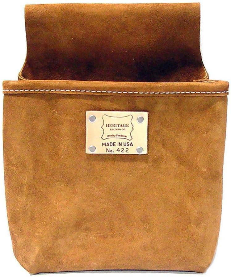 Bon Tool Nail Bag - Single Pocket Split Leather (35-777)