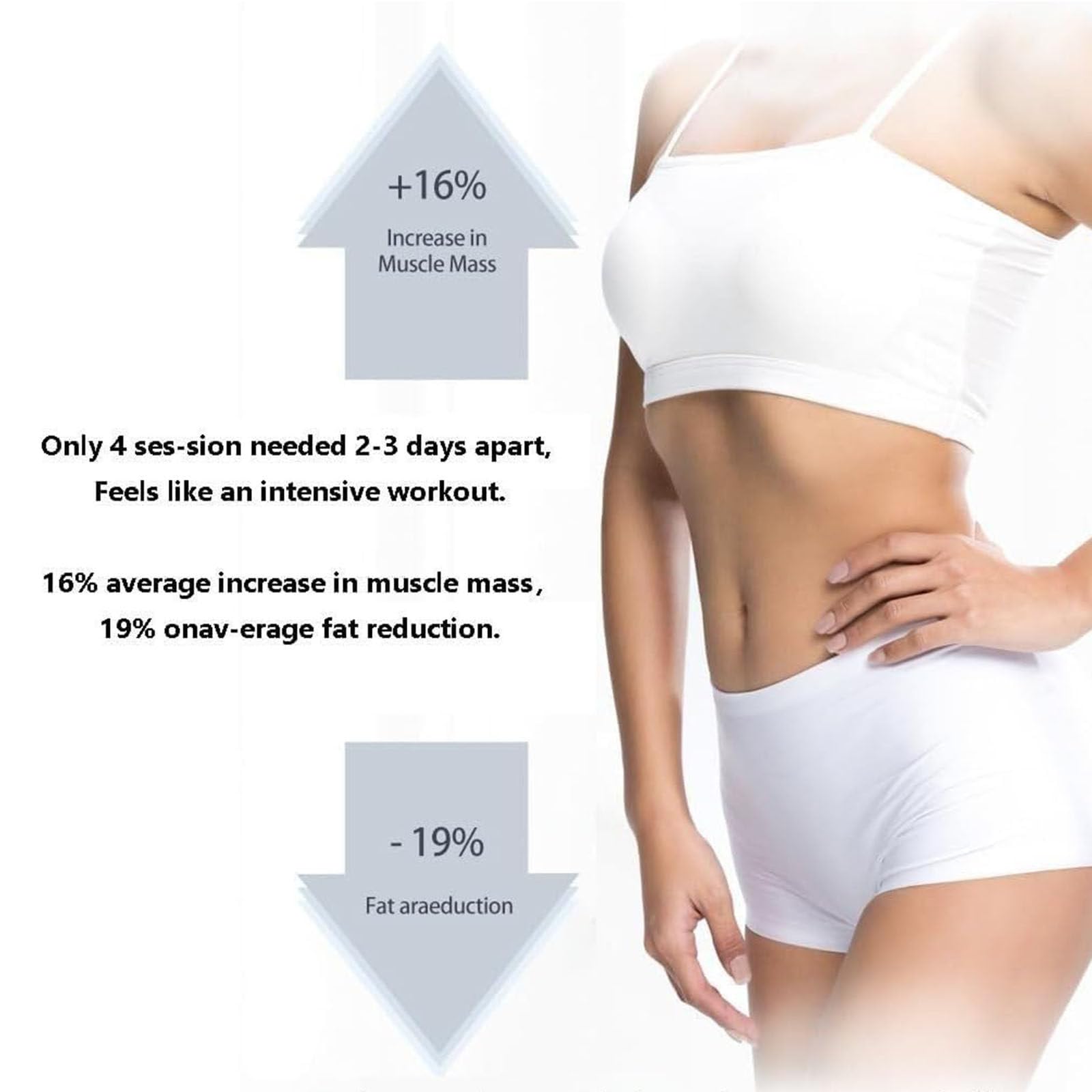 Macchina Professionale per Modellare Il Corpo E Sviluppare I Muscoli, Stimolatore Muscolare Magnetico Elettrico con RF per Addome, Braccia, Gambe E Glutei, Tonificatore Addominali WithoutRF