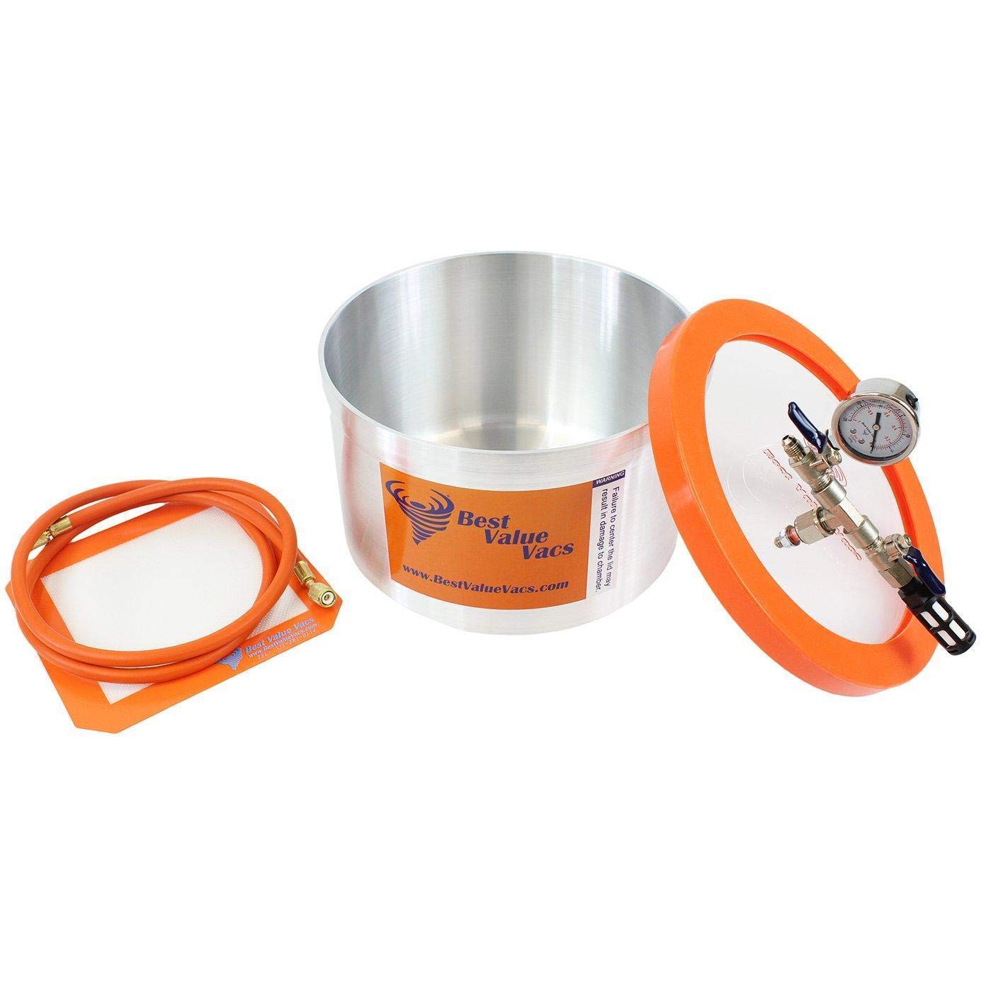 BVV 2 Gallon Aluminum Vacuum Degassing Chamber