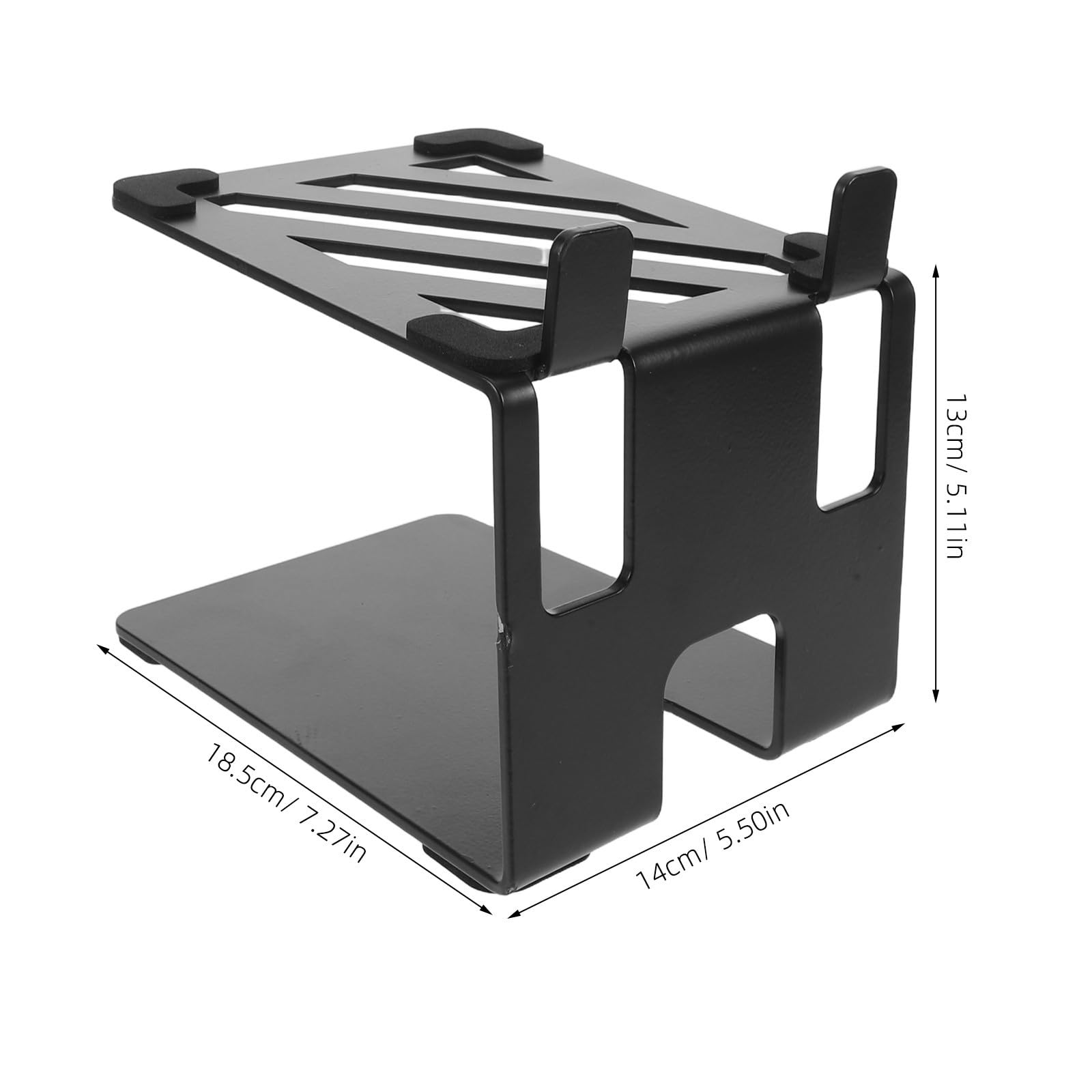 SHERCHPRY Soporte de Altavoz de Escritorio 18,5x13x14 de Hierro Negro