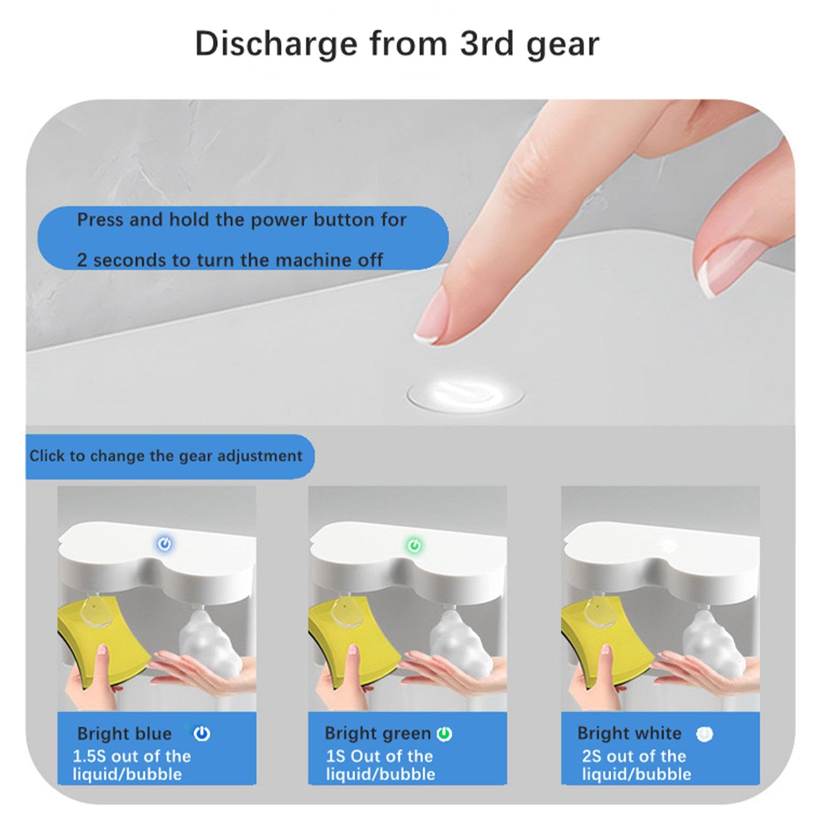 Dispensador Automático de Jabón con de Dosificación Emisión Rápida de Espuma O Líquido Instalación Flexible Material Moderno, Espuma, Individual
