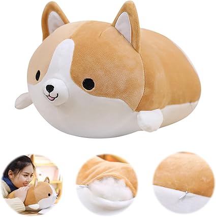 corgi plush pillow