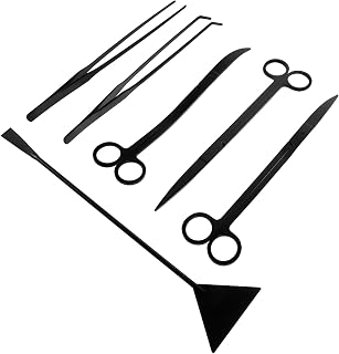 Aquarium Aquascaping Tools Kit, Stainless Steel Scissors Tweezers Set