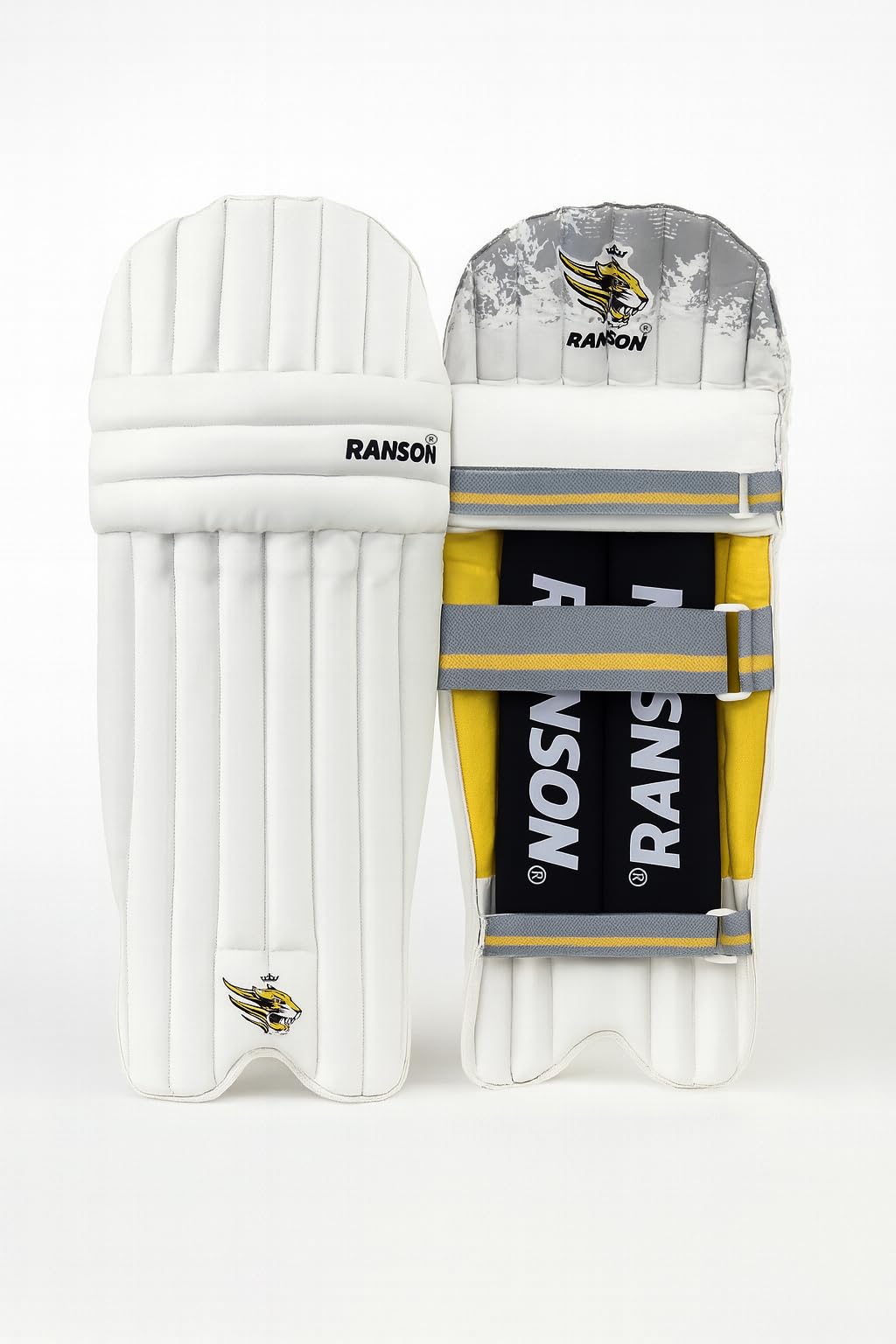 RANSON Premium Cricket Batting Leg Guards for Men, Youth & Boys | Lightweight Full Length Batting Pads with High Density Foam Protection | Comfortable Fit Cricket Protective Gear | Pair-image-18