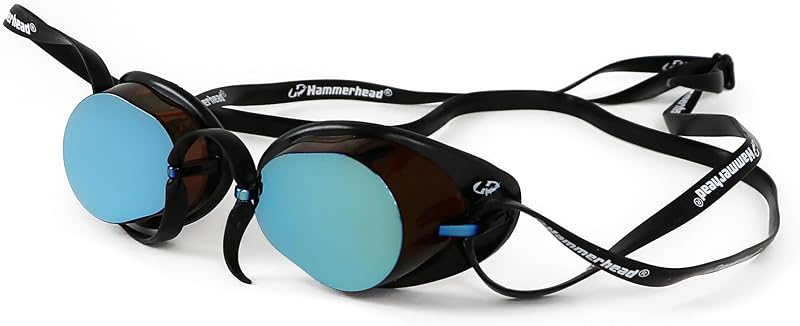 Óculos de Natação Swedish Pro Mirror, Hammerhead, Adulto Unissex, Espelhado Marrom/Preto