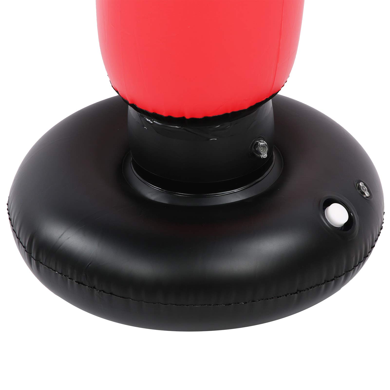 Demeras Sacco da Boxe Gonfiabile per Il Fitness 170 cm/66,9 Pollici Colonna da Boxe Colonna per Bicchiere autoportante Sacco di Sabbia per Bambini Adulti