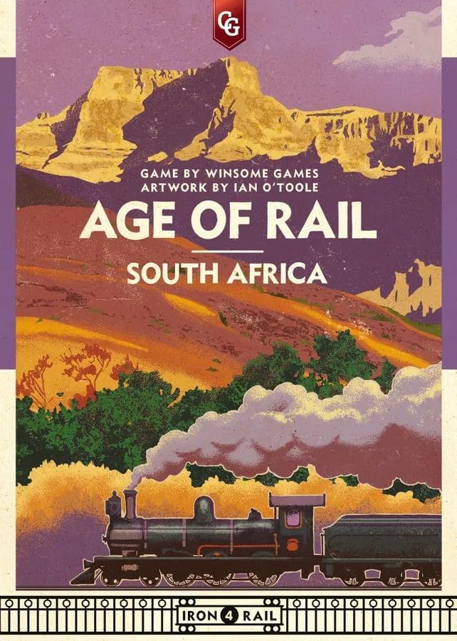 Capstone Games | Age of Rail: South Africa | Iron Rail 4 Build Railroads Across South Africa | Board Game | 3 to 5 Players Ages 12+ | English