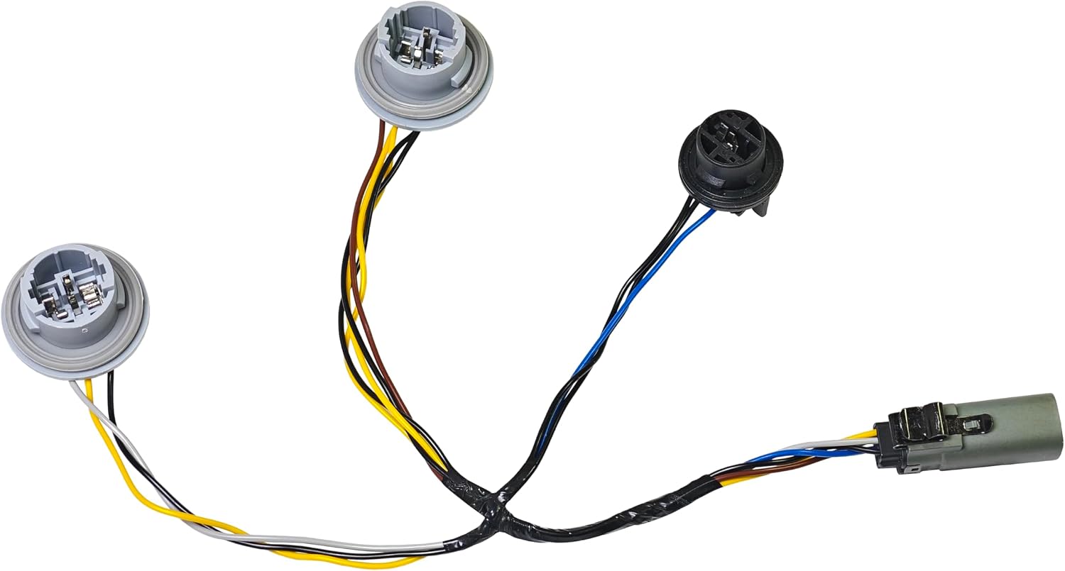 Tail Light Rear Lamp Socket and Wiring Harness JL3Z-13412-A Tail Light Wiring Harness Compatible with 2018-2020 Ford F-150