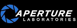 Signage Cafe Aperture Laboratories Vinyl Decal Sticker (White and Blue, 11)