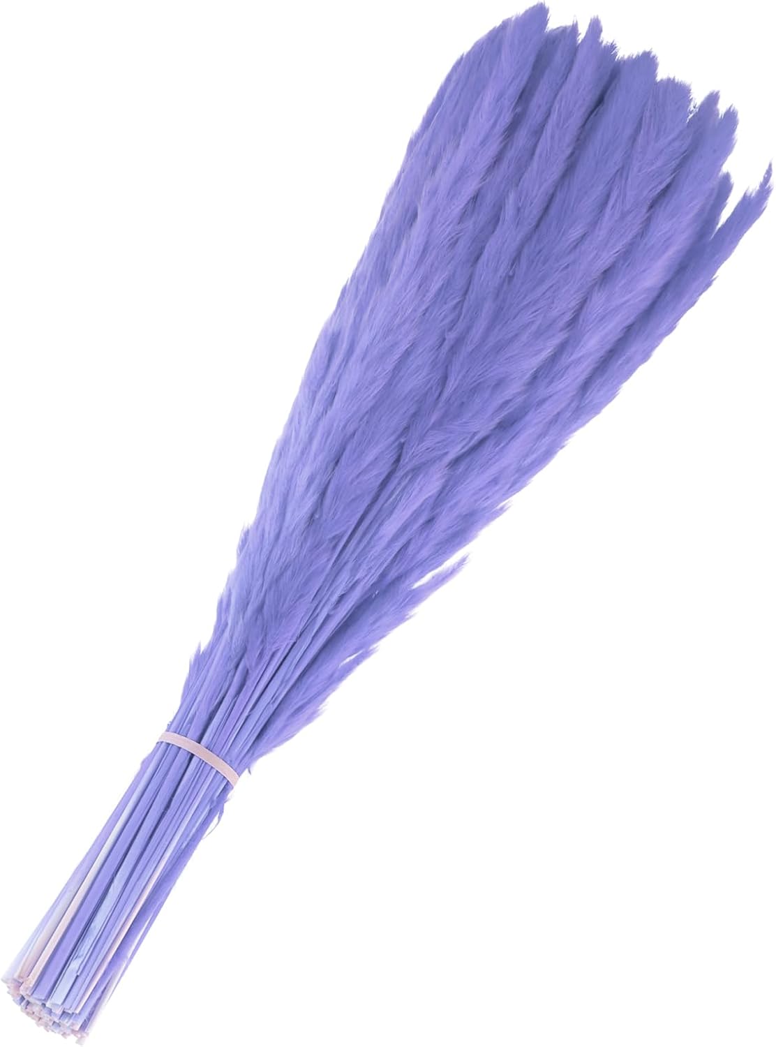 MECCANIXITY 60Pcs Faux Pampas Grass,17"/43cm Fake Pampas Grass Decor for Living Room Party Wall Vase Wedding Decoration,Dark Purple