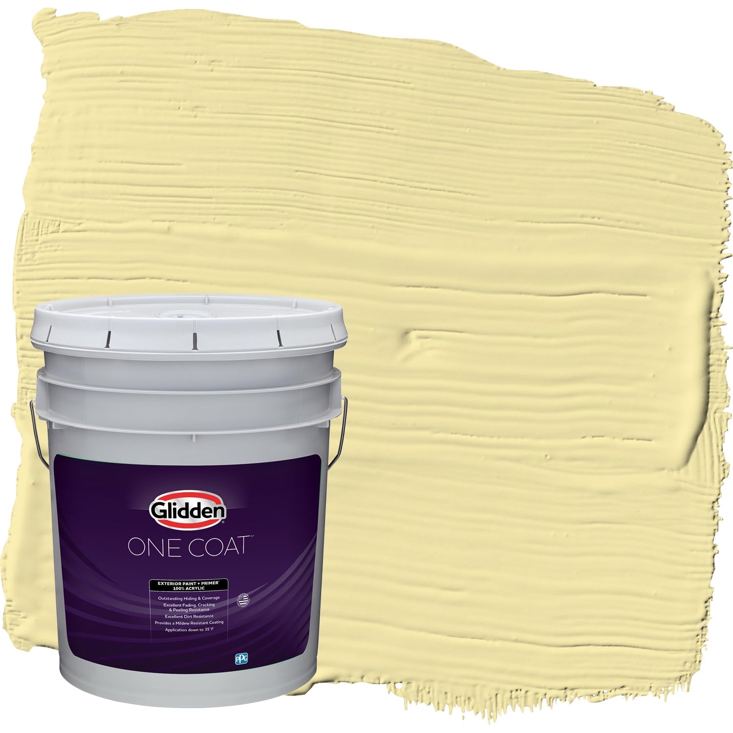 Glidden Exterior Paint + Primer: Yellow Exterior Paint /Turning