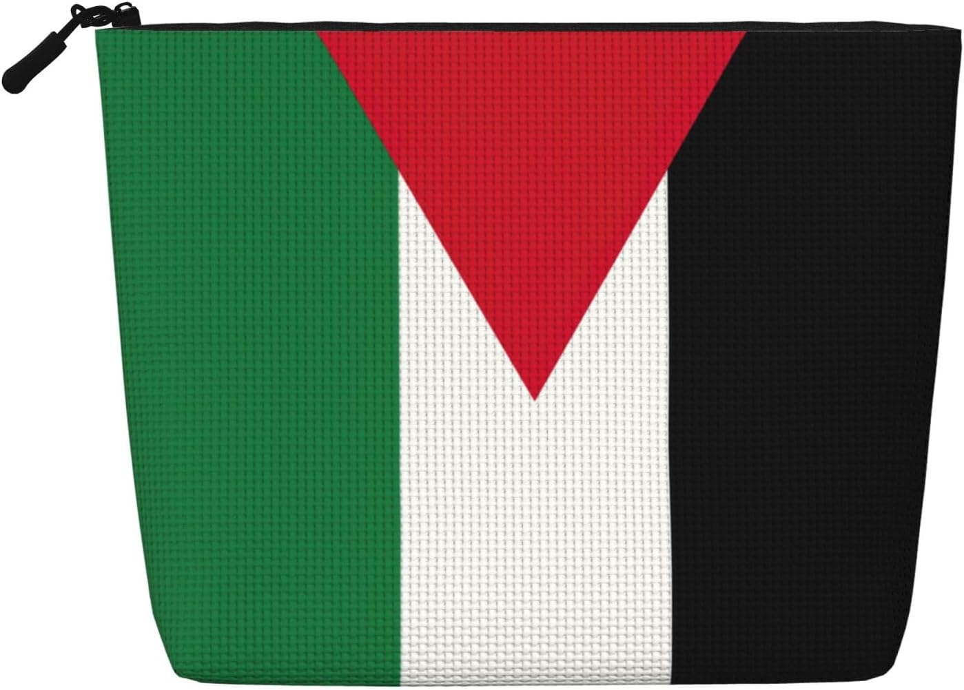 Fake Hemp Palestinian Flag Print Makeup Bag