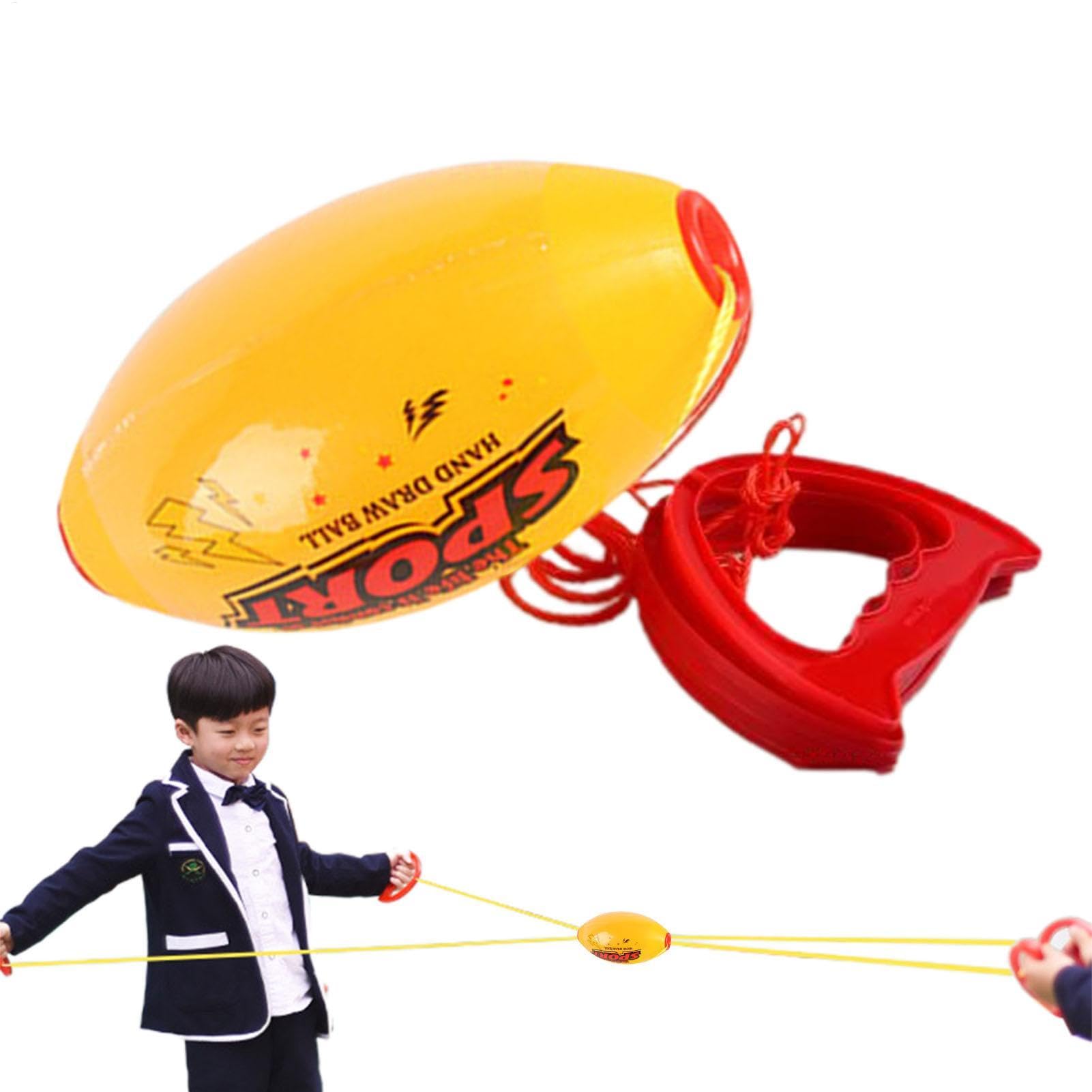 Pull Shuttle Ball Game | Interactive Kids Pull Ball Game Parent-Child Shuttle Training Game Adult Sliding Zooming Ball for All Age Group Play