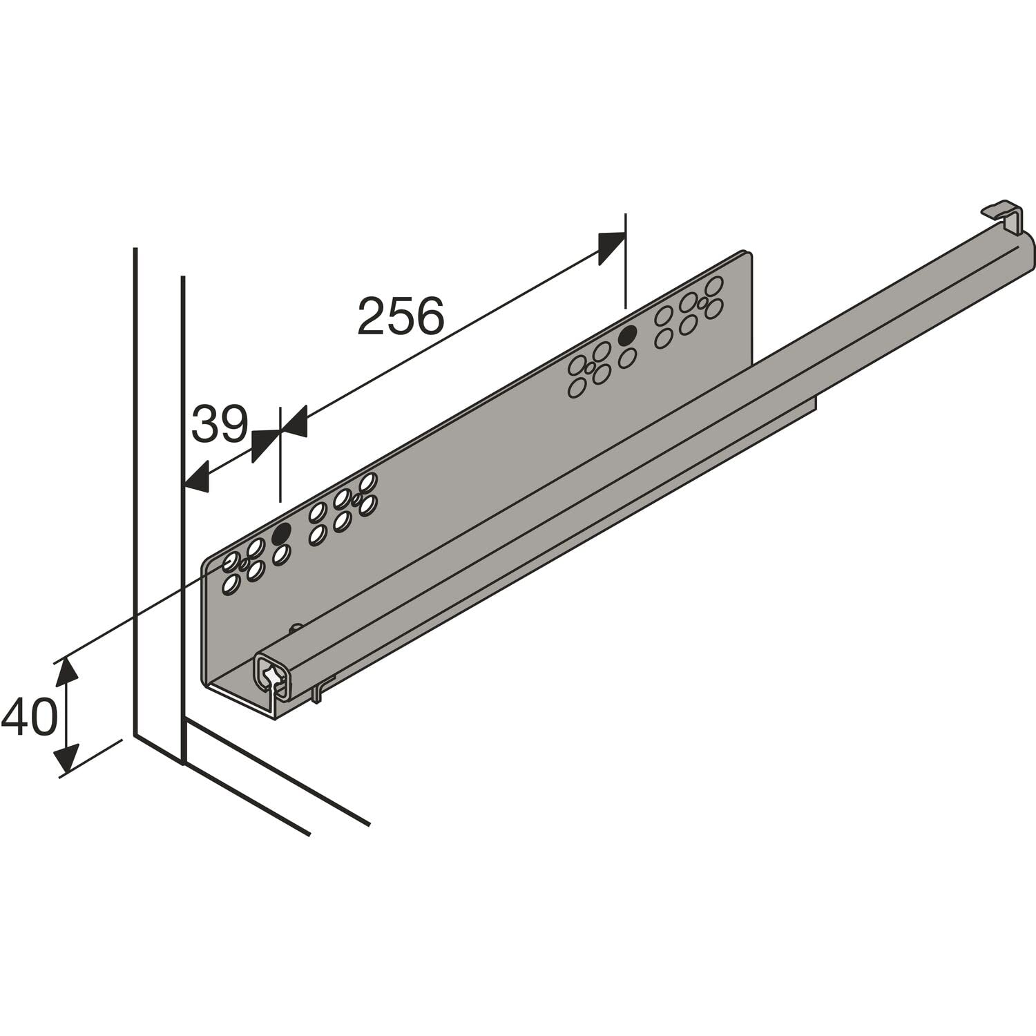 Hettich 9132919 Amari 200-Soporte (Tirantes), Extensible para 14 Pantalones, Ancho del Cuerpo 800-900 mm, Acero Plateado, Plata