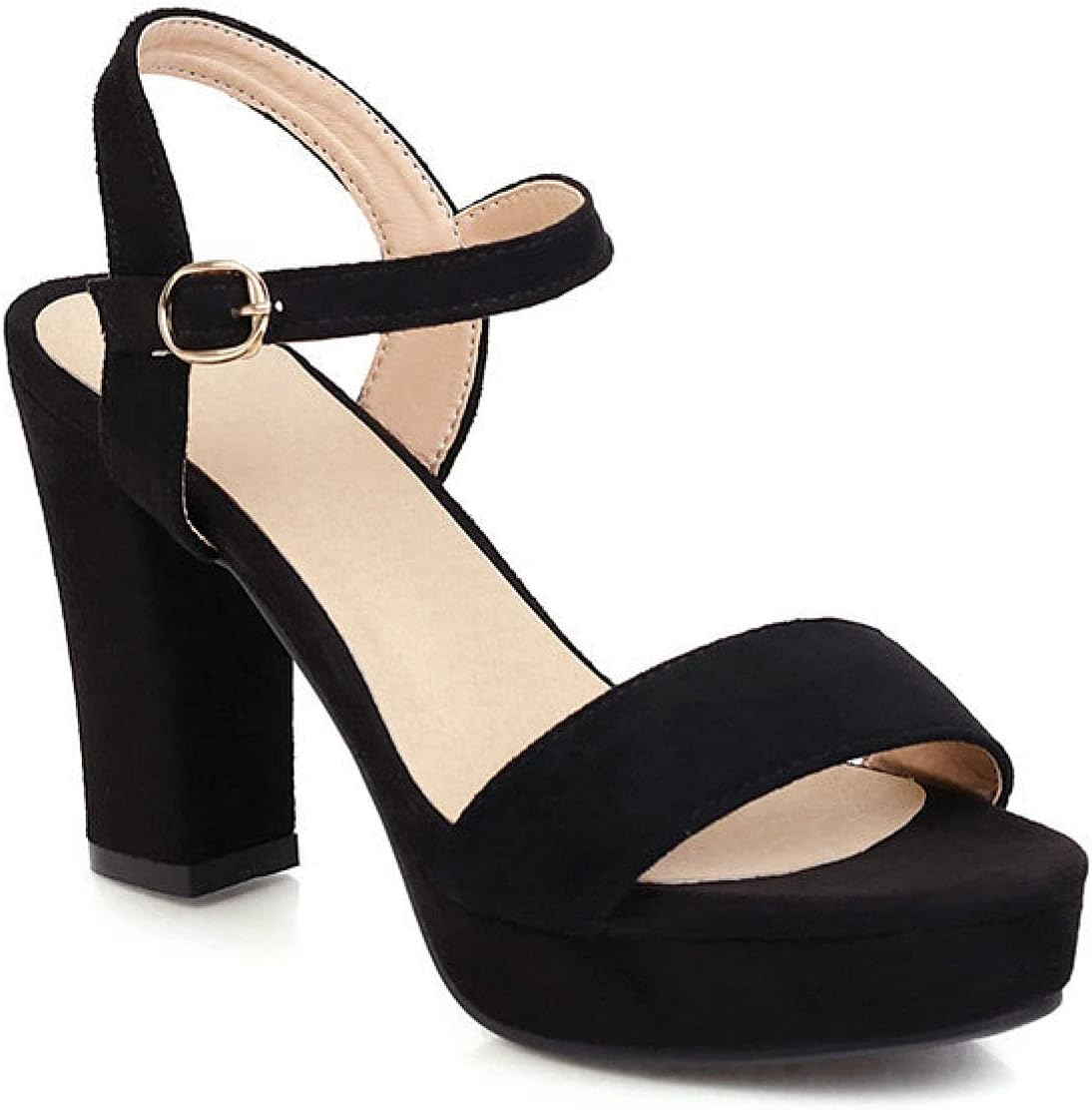 Womens Open Toe Ankle Strap Heeled Sandals Platform Bahrain Ubuy