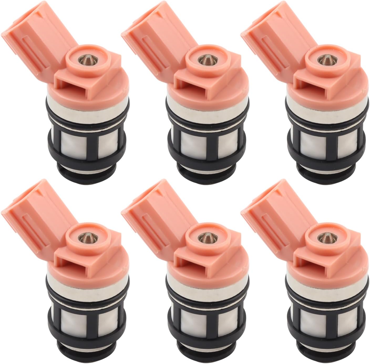6 Pcs Fuel Injectors Compatible with 1999-2004 Nissan Frontier,1996-2000 Pathfinder,2000-2004 Xterra,1996-2002 Quest,1997-2000 Infiniti QX4,3.0L 3.3L,Replace FJ434 63825