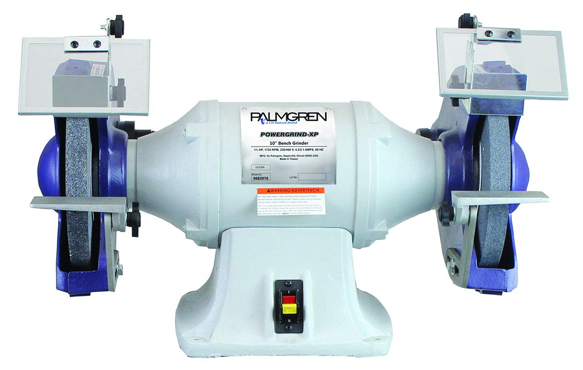 PALMGREN 9682076 Heavy Duty Bench Grinder,10"