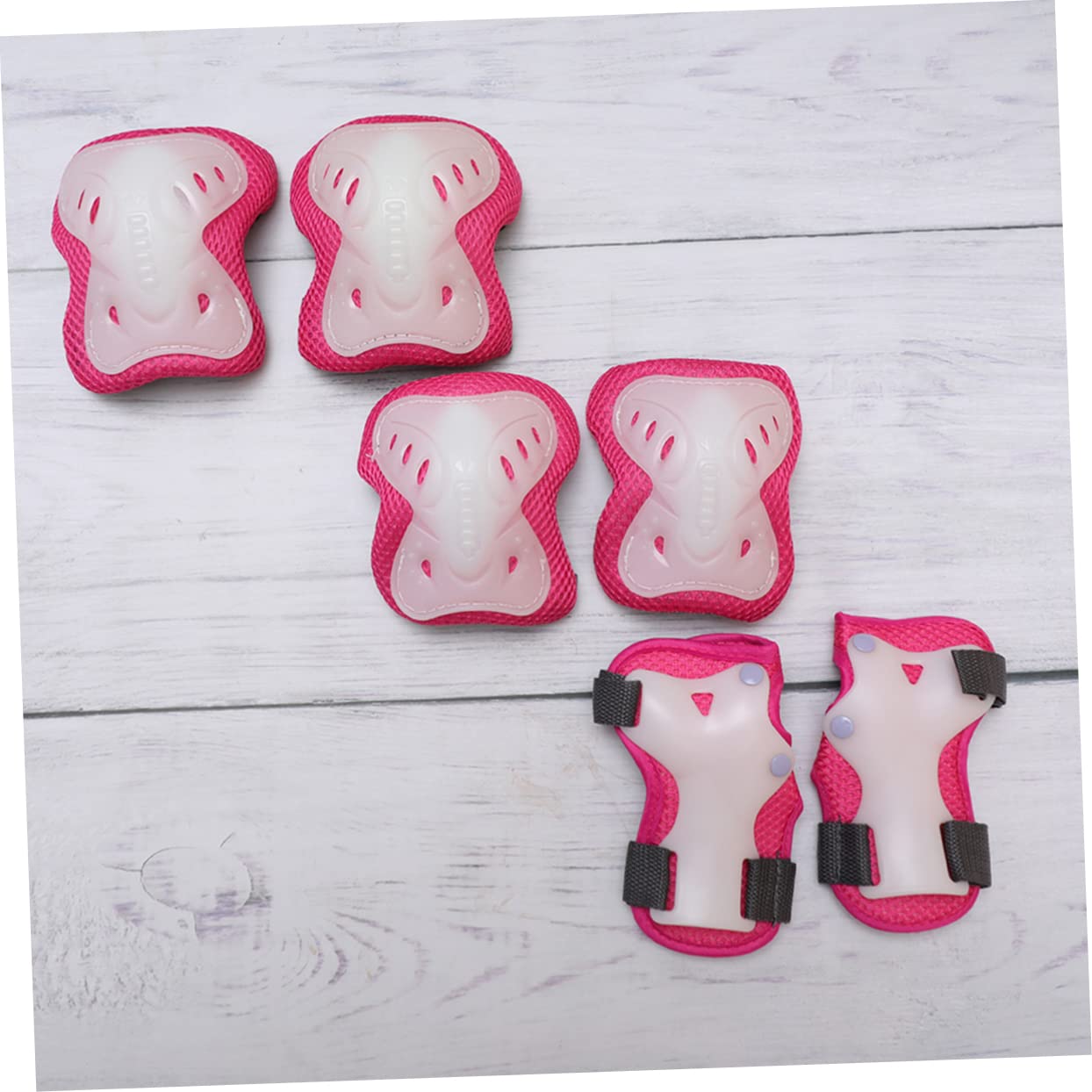 BESPORTBLE 2sets Kid Skating Supplies Sliding Plate Outdoor Protectors Girls Boys Skates Sponge Plastic Cord Cloth Comfortable 6pcs*2