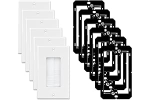 IWILLINK Brush Wall Plate 6-Pack