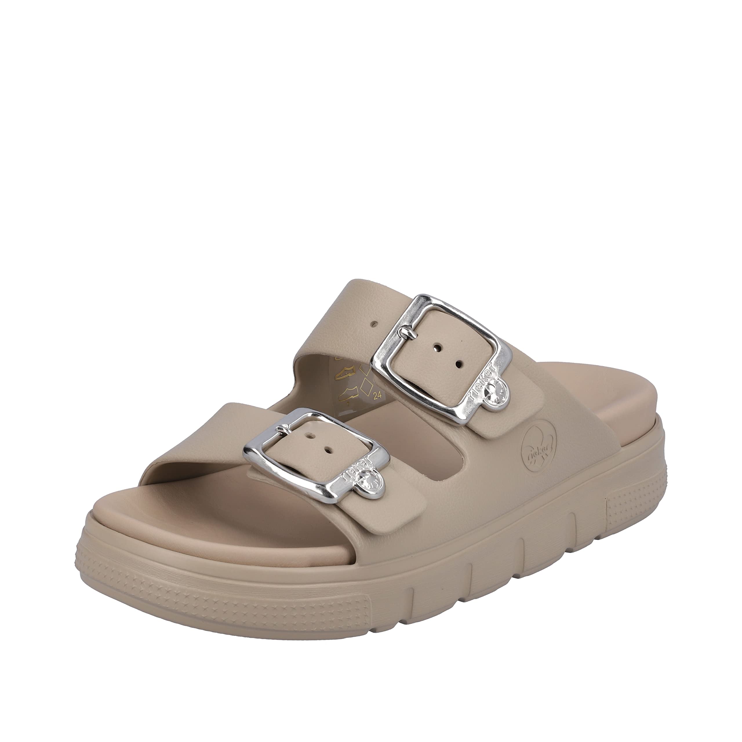 Rieker Women's P2180 Mules, Beige, 38/39 EU