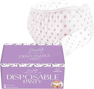 Sassyvilla Disposable Panty for Women Flower Printed Spa Body Massage Unisex Travelling Briefs Use and Throw Panty for Gir... Price In India