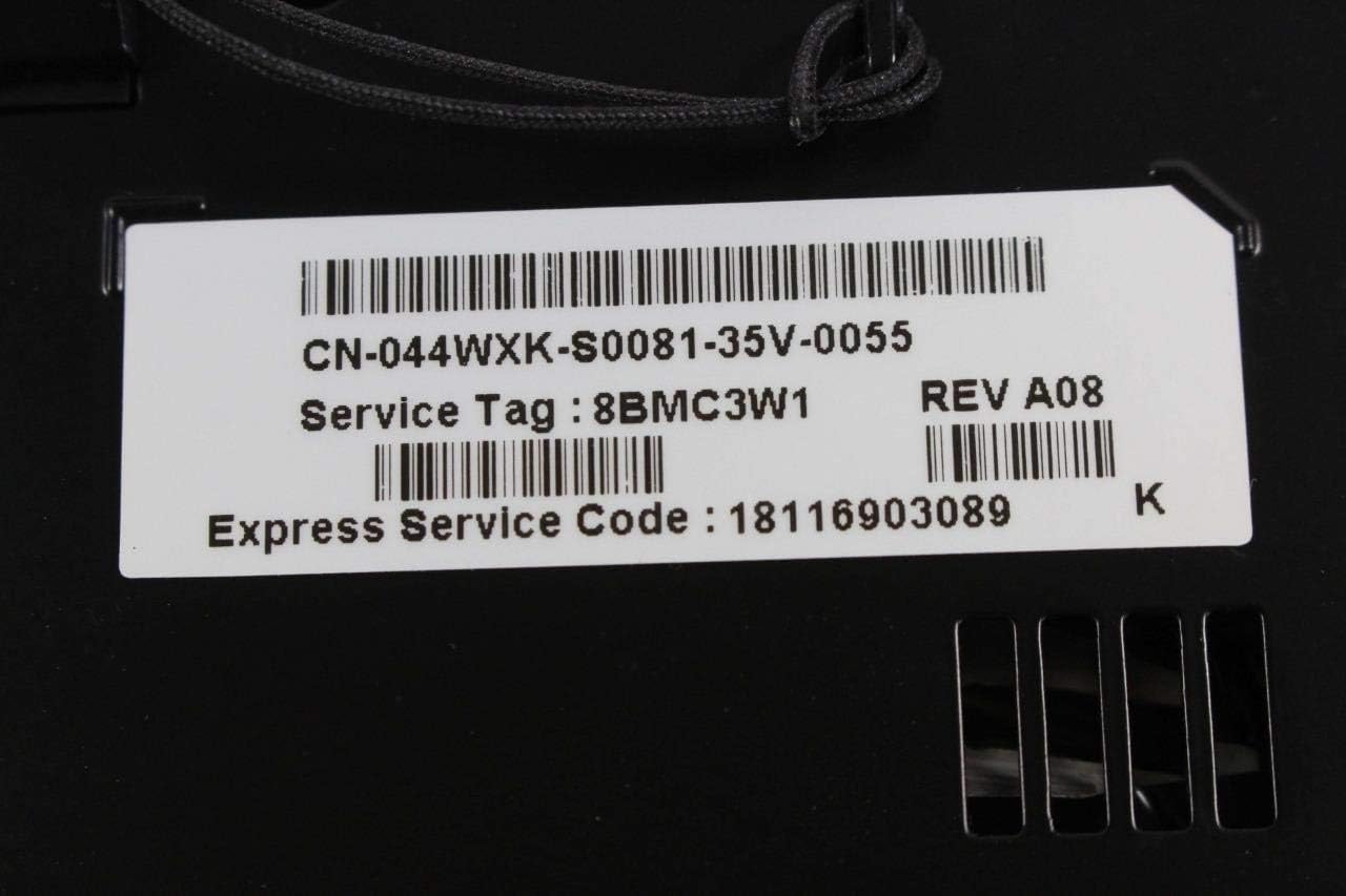Dell M210X Projector service tag label