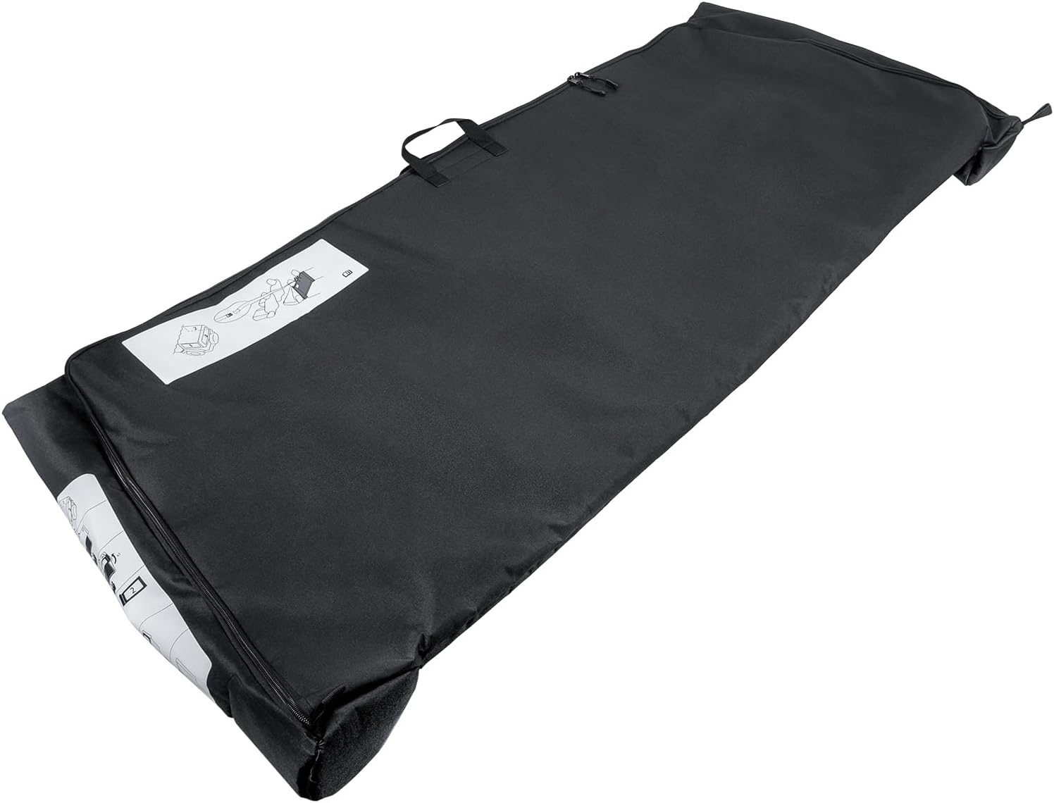 Soft Top Window Storage Bag for 2018-2024 Jeep Wrangler JL JLU Sports Sahara Freedom Rubicon Unlimited 2-Door & 4-Door Replace 68358392AC (Black)