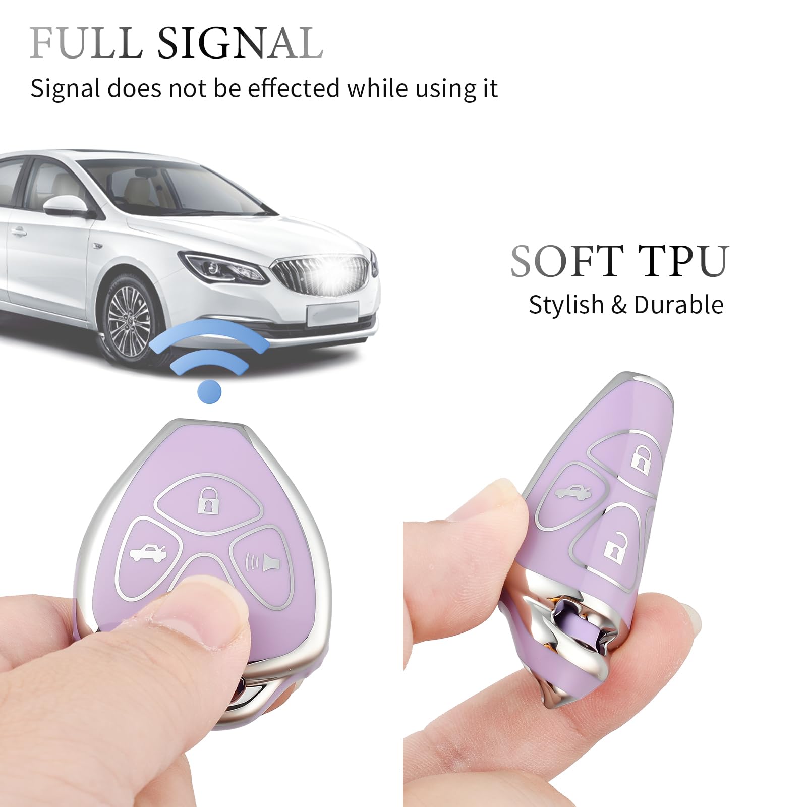 Soft TPU Key Fob Cover With Keyring For Toyota 2009-2016 Venza Camry 2007 2008 2009 2010 2011 Corolla 2009-2010 Car Accessories - 34