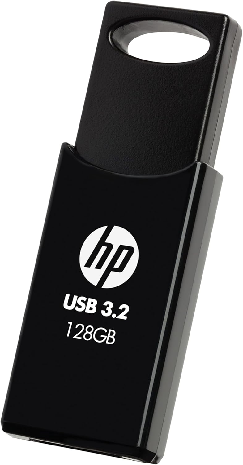 HP 712W USB Flash Drive 128 Gb USB Type-A 3.2 Gen 1 (3.1 Gen, W129161831 (USB Type-A 3.2 Gen 1 (3.1 Gen 1) Black)