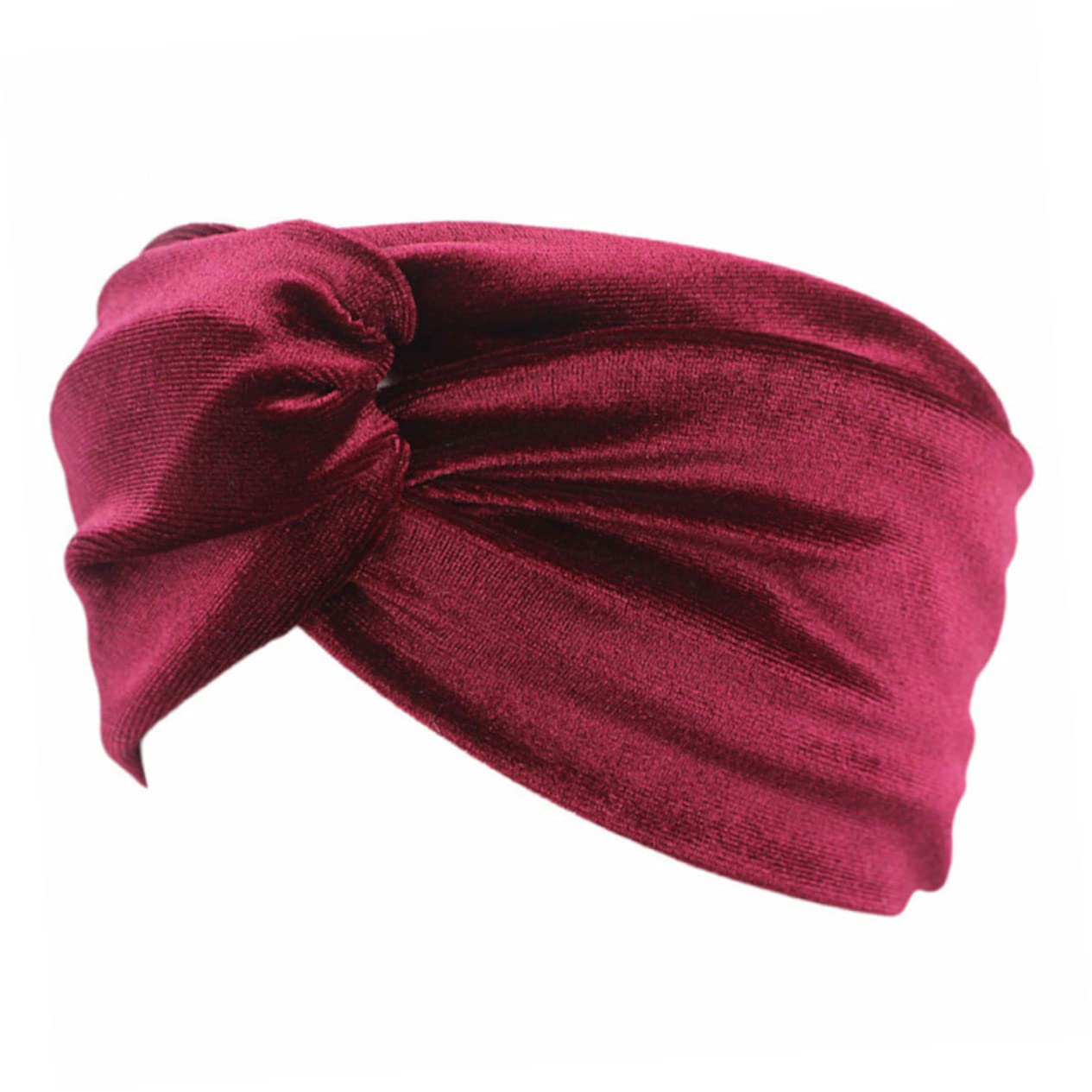 FOMIYES 9piezas Diademas Elásticas De Flocking Para Mujeres Ajustables y Cómodas Negro Azul Vino Rojo Para Yoga Correr y Entrenamiento