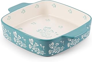 Wisenvoy Baking Dish Ceramic Brownie Pan 9x9 Baking Pan Casserole Dish L...