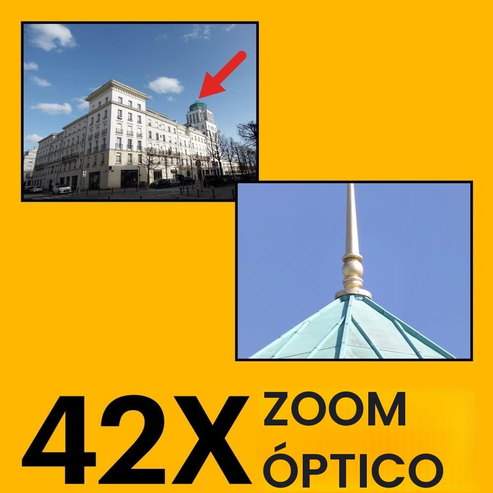 KODAK Pixpro Astro Zoom AZ426 - Cámara de Puente Digital, Zoom óptico 42X, Gran Angular de 24 mm, 20 megapíxeles, 3 LCD, vídeo Full HD 1080p, batería de Iones de Litio - Negro