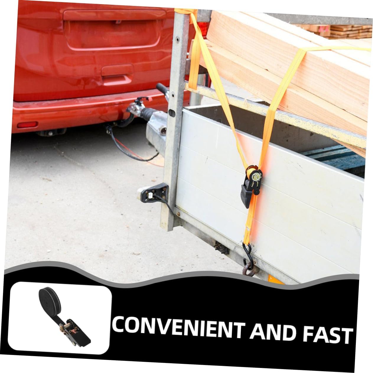 2pcs Reflective Heavy Duty Ratchet Tie Down Straps Cargo Binding Straps for Secure Transport Nighttime Visibility for Trucks and Vehicles