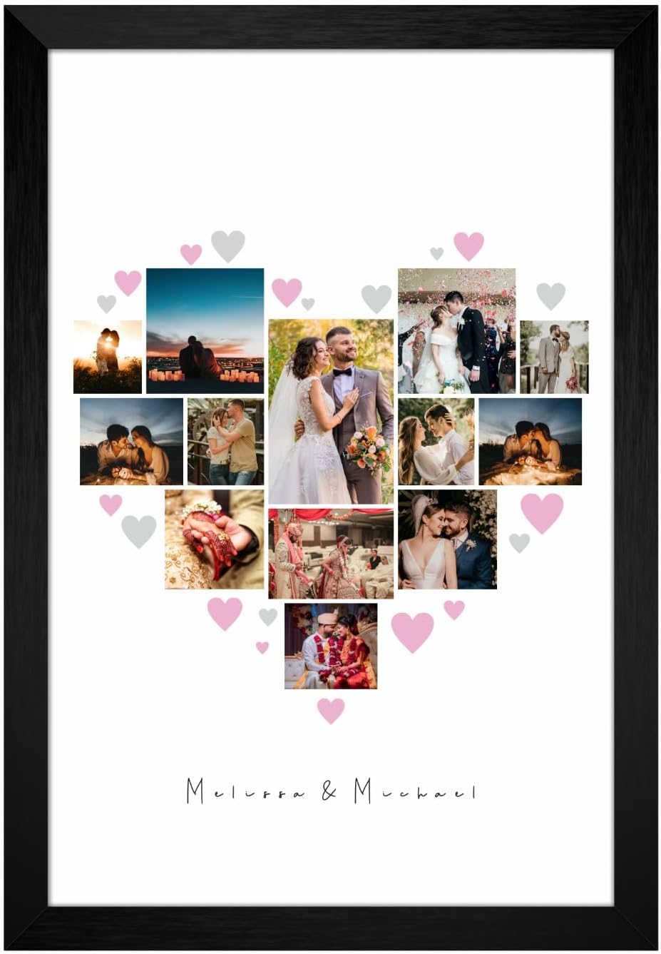 A4 Size Photo Frame For Wall Picture Frame For Home and Room Decoration of Memories in Photo of Wedding|Birthday|Friends|School, Size -9x12 Inches