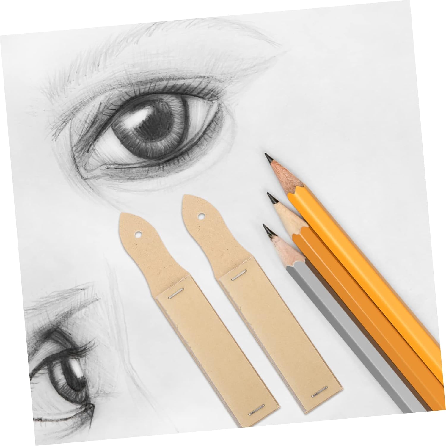 5pcs Pencil Tip Sandpaper Set for Art Supplies Grit Polishing Sandpaper for Fine Detail Painting for Artists and Hobbyists