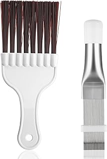 Air Conditioner Condenser Fin Comb, 2 pcs Coil Cleaning Brush, AC Coil Comb Whisk Brush, Evaporator Radiator Refrigerator Repair Tool