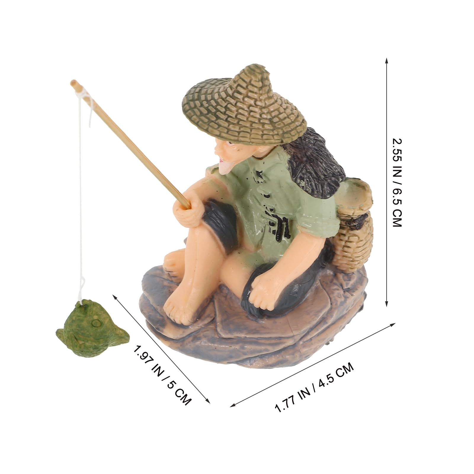 BESPORTBLE Miniature Fisherman Figurine - Image 3
