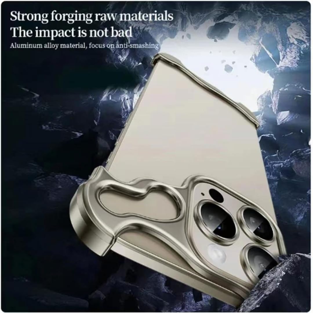 Luksusowe etui bumper ze stopu tytanu do iPhone'a 15 13 12 14 Pro Max 15 plus, metalowa folia ochronna na obiektyw, narożniki ochronne (do iPhone'a 15 Plus/niebieski)