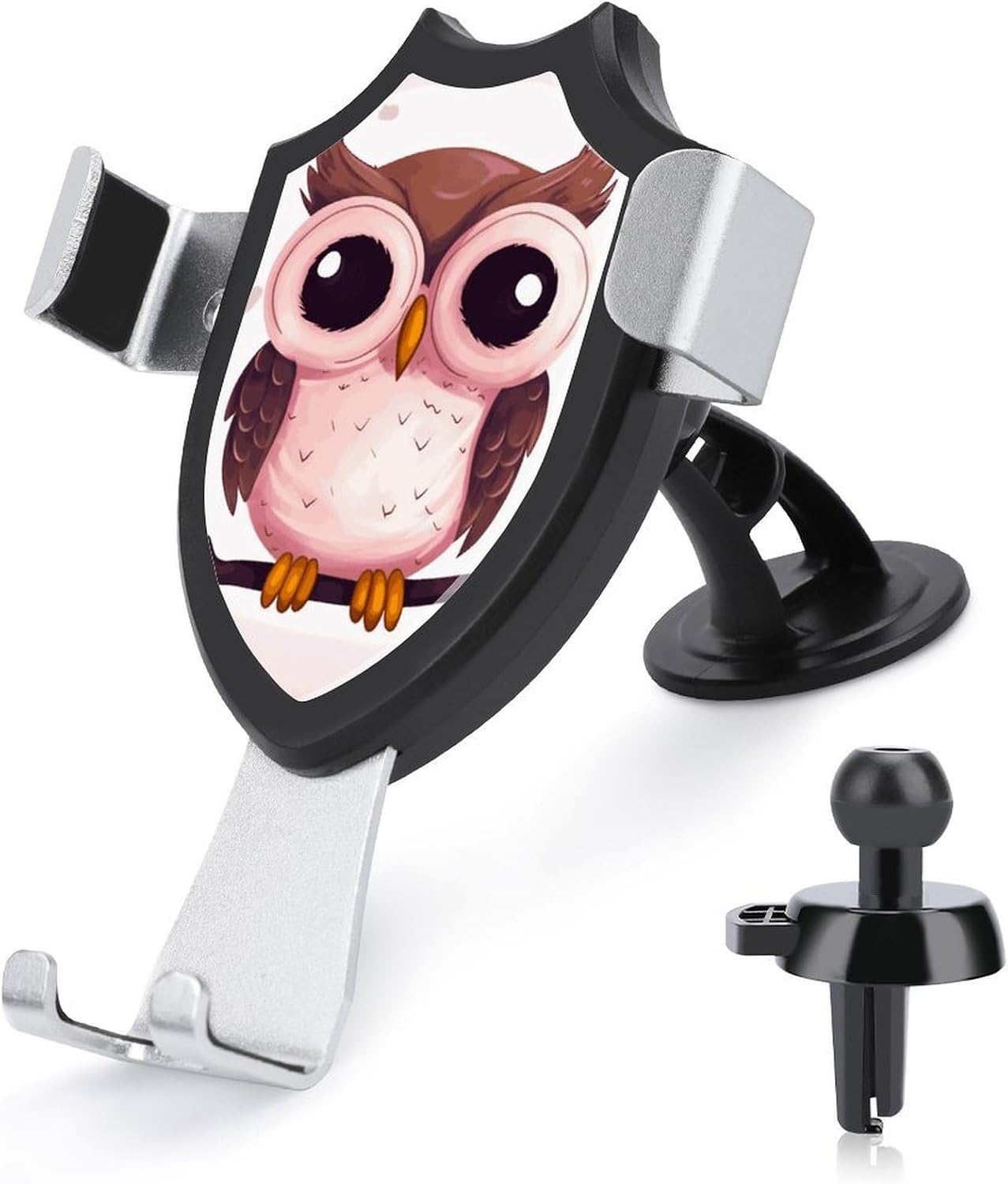 Portable Car Phone Holder Mount with Suction, Ventilation Clip