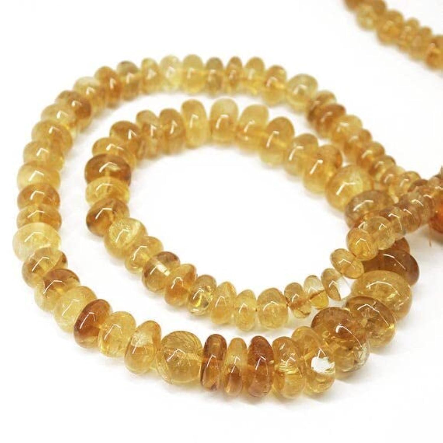 Citrine dorée en fil de perles 12mm pour atelier de loisirs créatifs et bijoux d'été