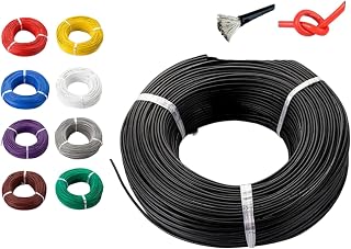 200 m/rulle 10 trådsilikonfärg svart förlängningssladd mjuk koppar 14 15 16 17 18 AWG (lila, 1 m; 18 AWG)