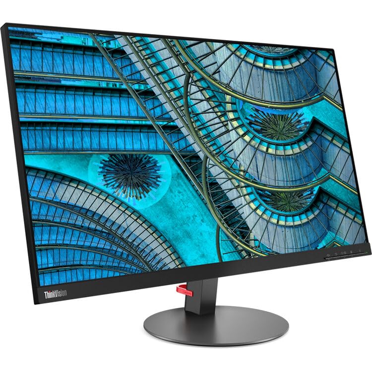 Image of Lenovo 27 inch ThinkVision S27i-30, 1920x1080 Resolution, 1300:1 Contrast Ratio with Asset Tag