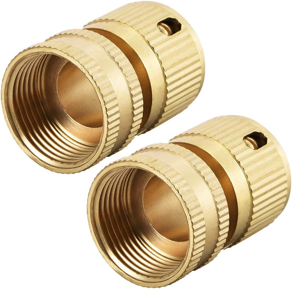 Gartenschlauch Schnellverbinder Set | Messing Adapter 22mm/24mm + 2x Schlauchanschlüsse