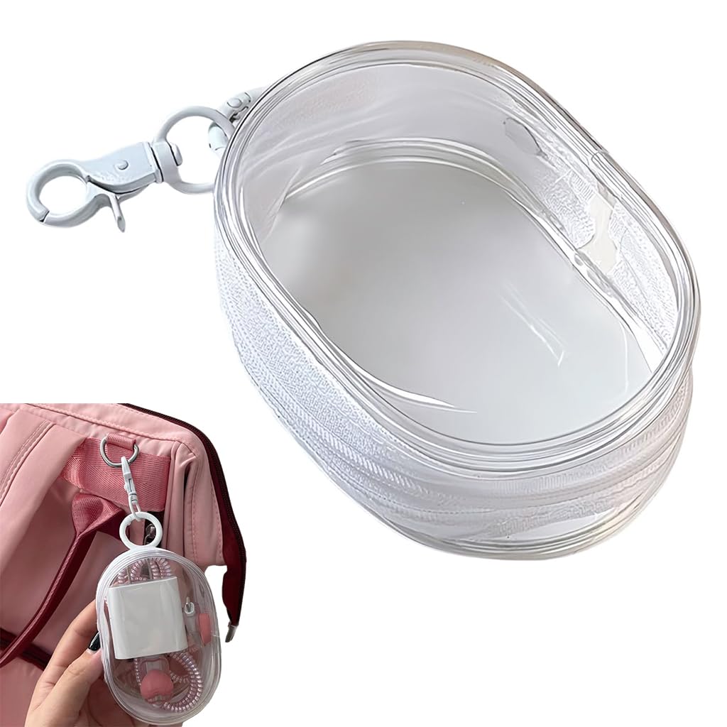 Supvox® Charging Cable Storage Bag, PVC Transparent Storage Bag for Data Cable, Chargers, Earphones - Portable Travel Storage Bag with Quick Release Buckle, Waterproof Small Organizer Pouch (B0DCZS5BXQ) Amazon Price History, Amazon Price Tracker