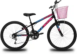 Bicicleta Infantil Aro 24 KOG Feminina 18V Cestinha