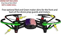 Vista 3 de Skin Decal Wrap 2 Pack para DJI Ryze Tello Drone Ripped Colors Purple Pink Drone no incluido