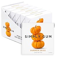 Vista 22 de SIMPLY Gum Canela, goma de mascar natural sin plástico, paquete de 12 (180 piezas) Vegano, Kosher, sin OMG, sin aspartamo y sin sorbitol