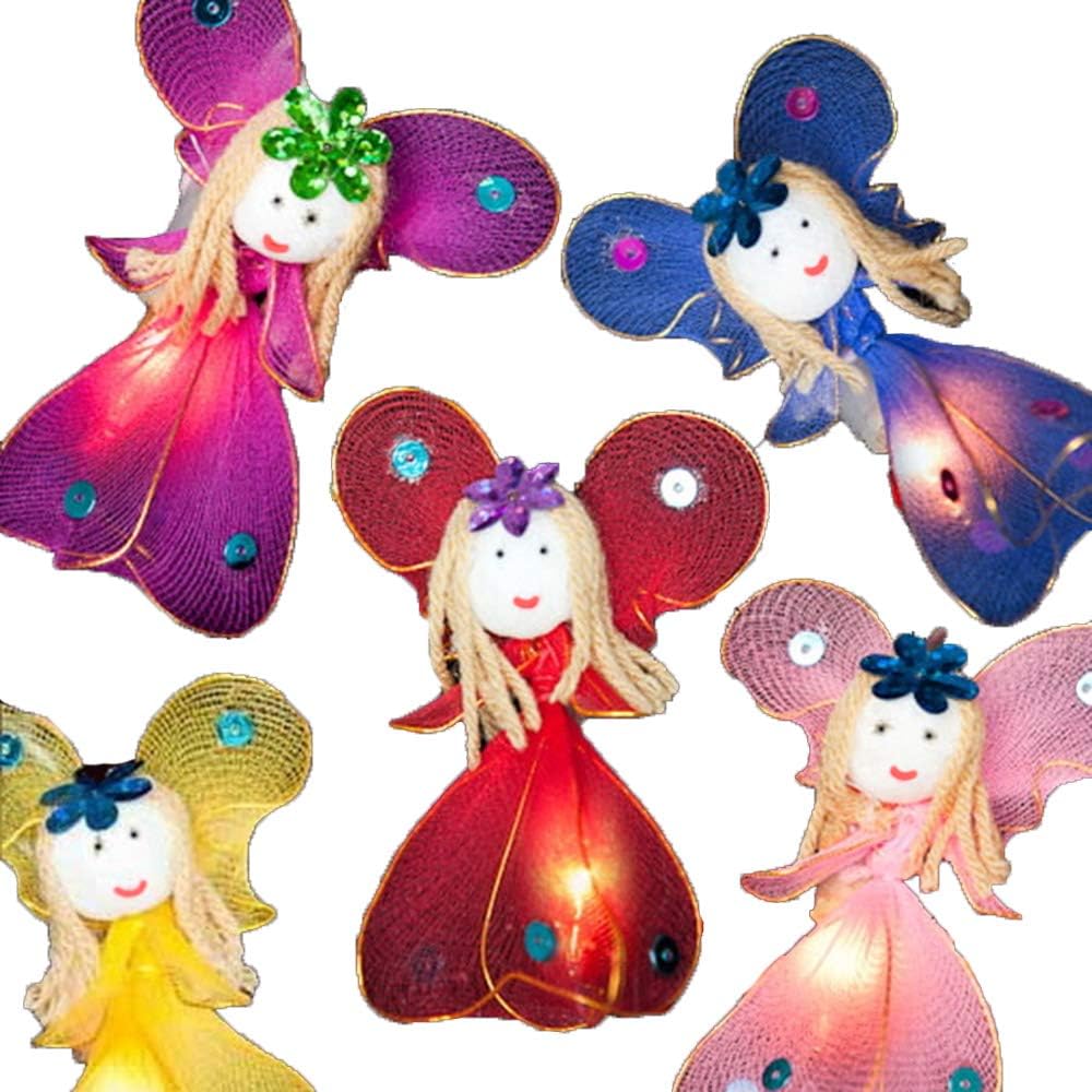 Blaze On Enchanted Princess Fairies Fairy Lights (Rainbow Colours), 20 Warm White LED Lights