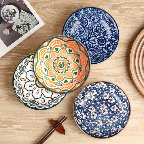 BYZESTY 12 pièces bols à dessert en céramique, bols à tapas, petits bols à épices, bols à trempette en porcelaine, ensemble de bols de service, bols à trempette plats en céramique – vue 5